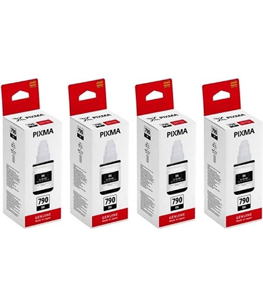 TEQUO For Gi-790 G1010 Black Pack of 4 Cartridge for :Inkjet Printers G1000,G1010,G1100,G2000,G2002,G2010,G2012,G2100,G3000,G3010,G3012,G3100,G4000,G4010