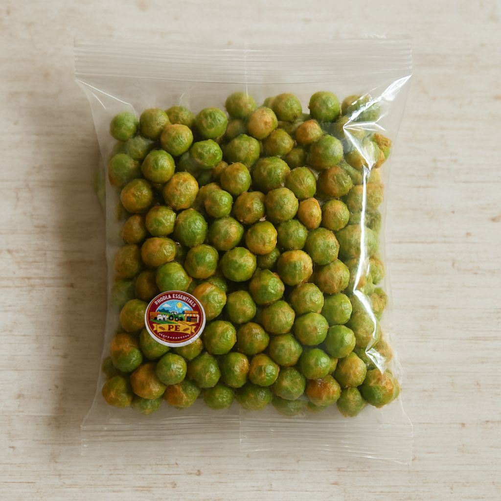 Phoola Essentials's spicy green peas snack