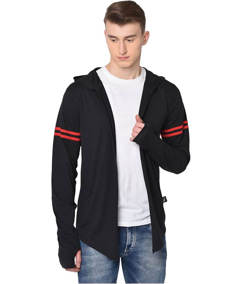 Glito - Black Cotton Blend Men's Cardigan Sweater ( Pack of 1 )