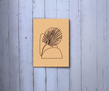 Dbeautify's DIY Traditional Painting – Minimalist Abstract Leaf