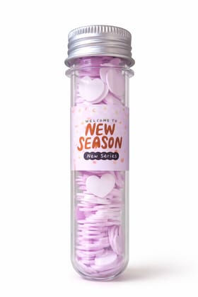 Portable Hand Washing Bath Flower Shape Paper Soap Strips In Test Tube Bottle