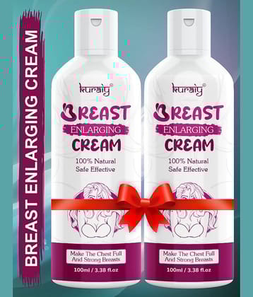 KURAIY Breast Enhancement Cream Female Elasticity Breast Enhancement Cream Pack Of 2