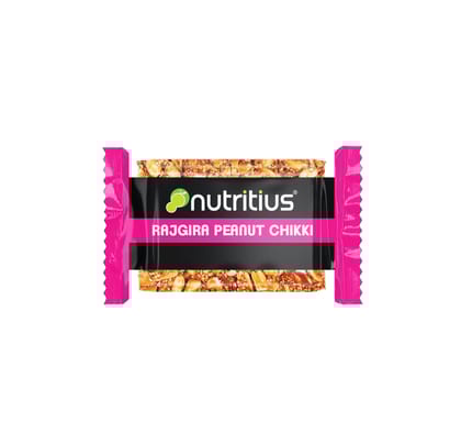 Nutritius Rajgira Peanut Chikki, 100 gm