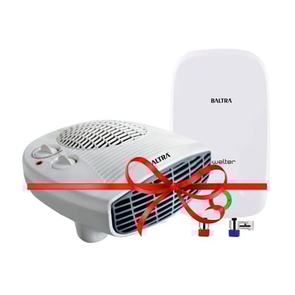 Baltra Feather 2000-Watt Room Heater 3 Ltr Instant Geyser combo With ISI Mark