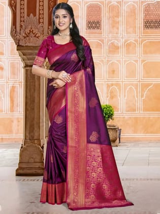 Wine Silk Saree Wine Silk Saree