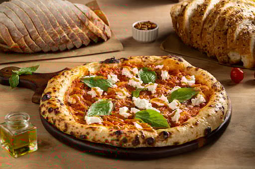 Italian - Pizza Marinara With Feta Cheese & Picante Sauce