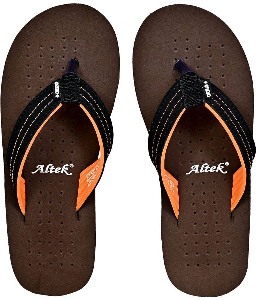 Altek - Brown Women's Thong Flip Flop