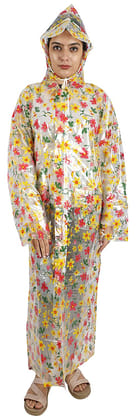 Romano nx Waterproof Lovely Printed Rain Overcoat for Women-Medium