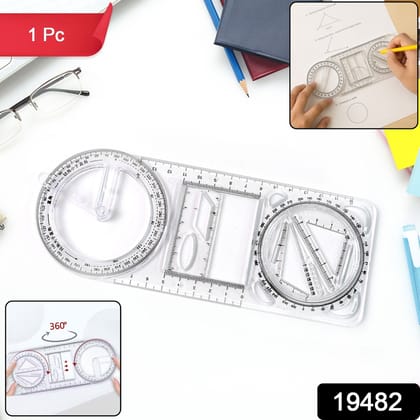 Multi-Functional Geometry Drawing Tool (1 Pc)