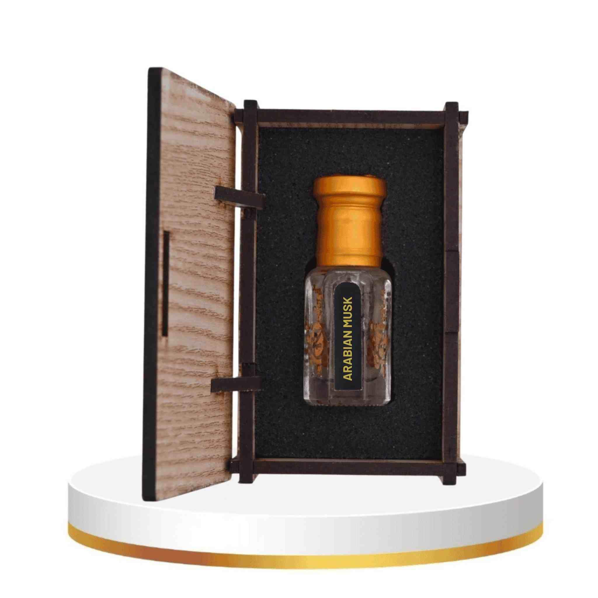 alNaqi fragrances Arabian-Musk-Attar 12ml - Luxury Musk Attar Perfume, No Alcohol Concentrated White-Musk-Oil, High Strength Arabian-Scent, Original Signature-Parfum