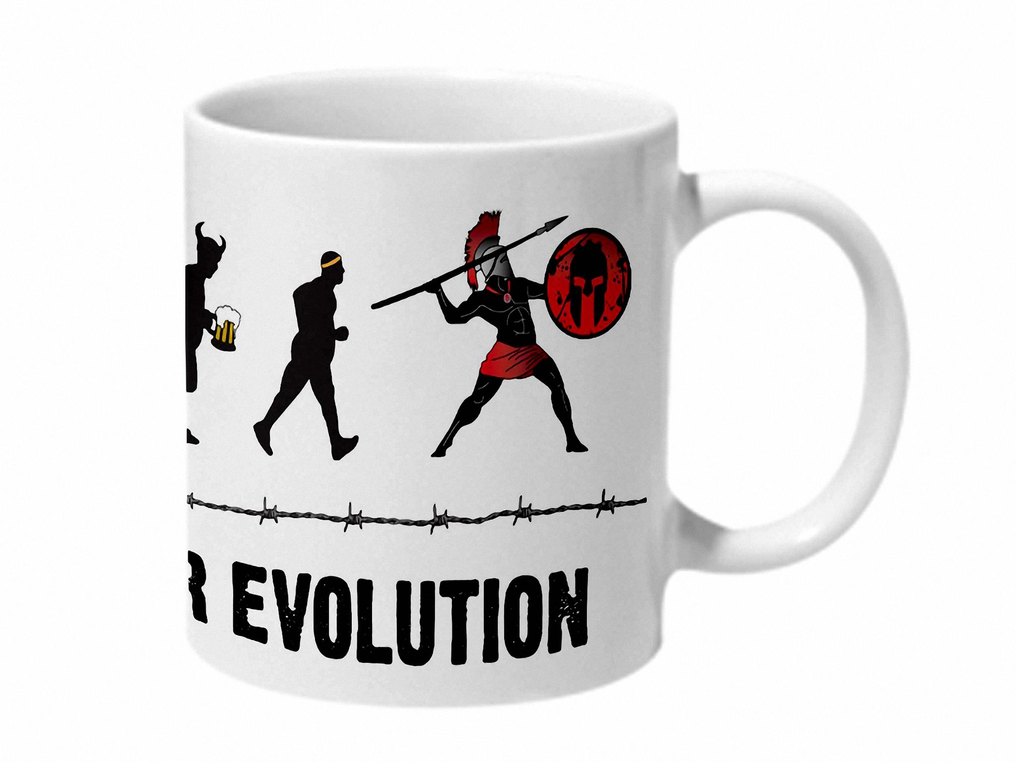 Multicolor Spartan Racer Evolution Ceramic Mug