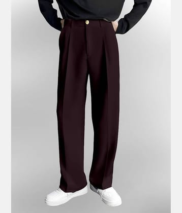 FTX Loose Men's Korean Pant - Wine ( Pack of 1 )