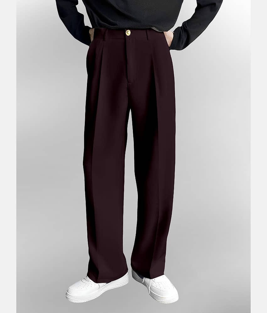 FTX Loose Men's Korean Pant - Wine ( Pack of 1 )