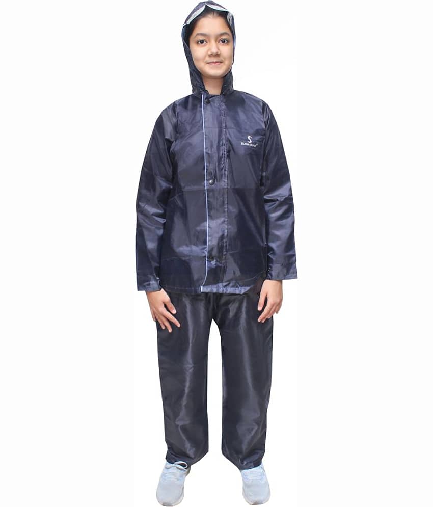 Goodluck Polyester Raincoat Set - Black