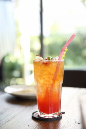 Peach iced tea