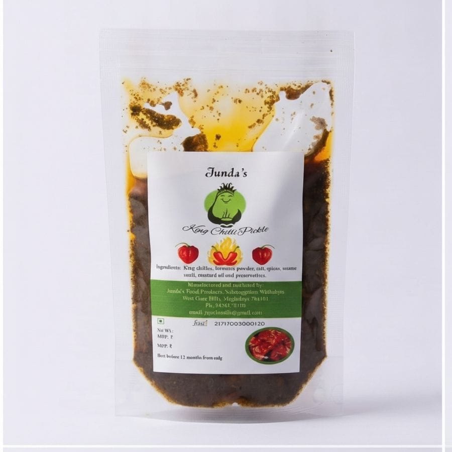 Junda's King Chilli Pickle - 100 gm - 100 gm - One pouch