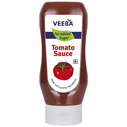 VEEBA Tomato Sauce - No Added Sugar, 335 g Pet Jar