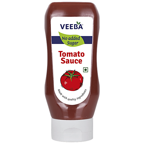 VEEBA Tomato Sauce - No Added Sugar, 335 g Pet Jar