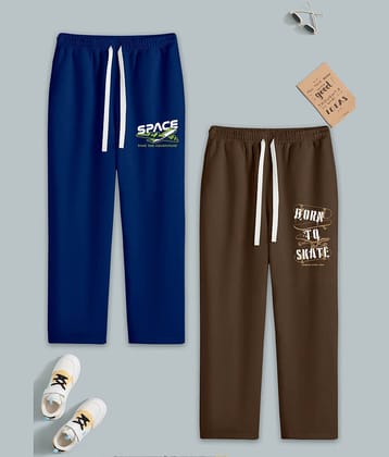 RUNSTARS Pack of 2 Boys Cotton Blend Trackpant ( Multicolor 11 )