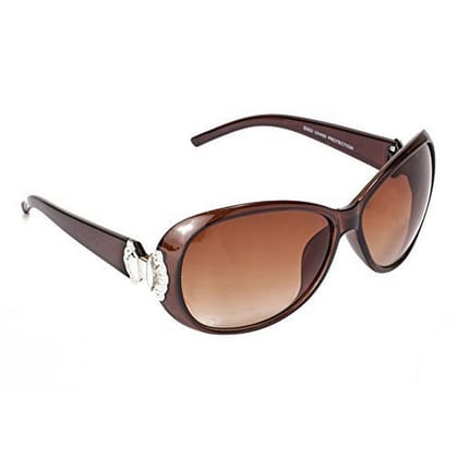 Dervin Oversized Women's Sunglasses (Brown)-Brown
