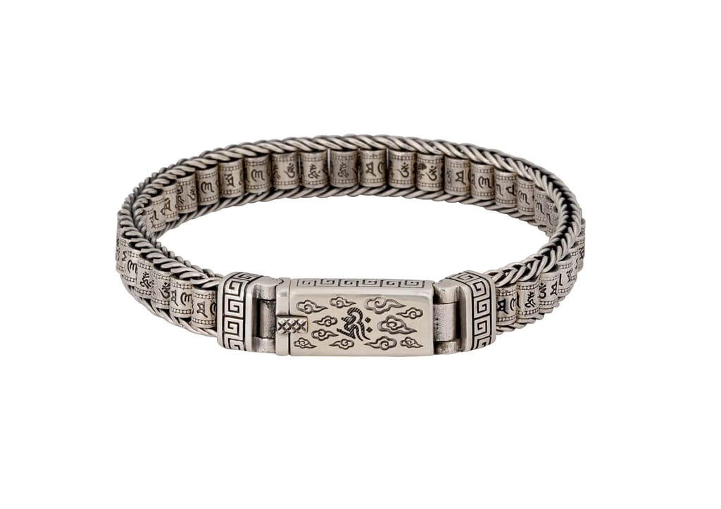 Revolving Om Barrel Bracelet