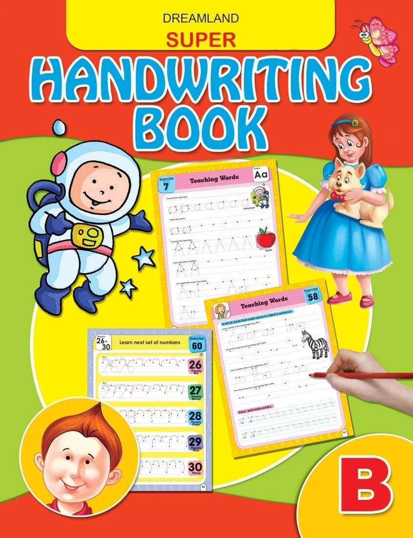 Super Hand Writing Book Part - B (English, Pa [Paperback] Dreamland Publications