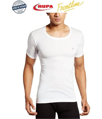 Rupa White Sleeveless Vests Pack of 2