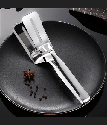 forral Pizza tong, Opal 1pc Set Bread roti chapati chimta pakkad chipya Cooking Tong Stainless Steel