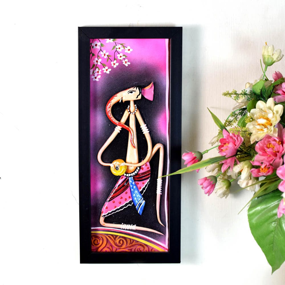 Authentic Handmade Terracotta mural wall art on canvas