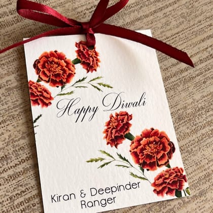Ribbon Tags - Marigold-16 Ribbon Tags