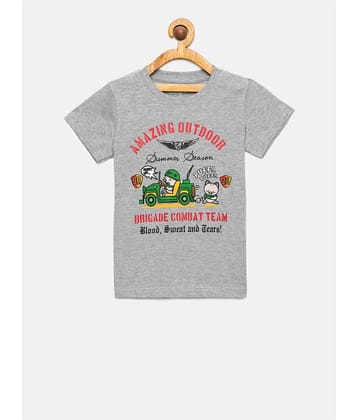 Dongli Pack of 1 Boys Cotton T-Shirt ( Multi Color )