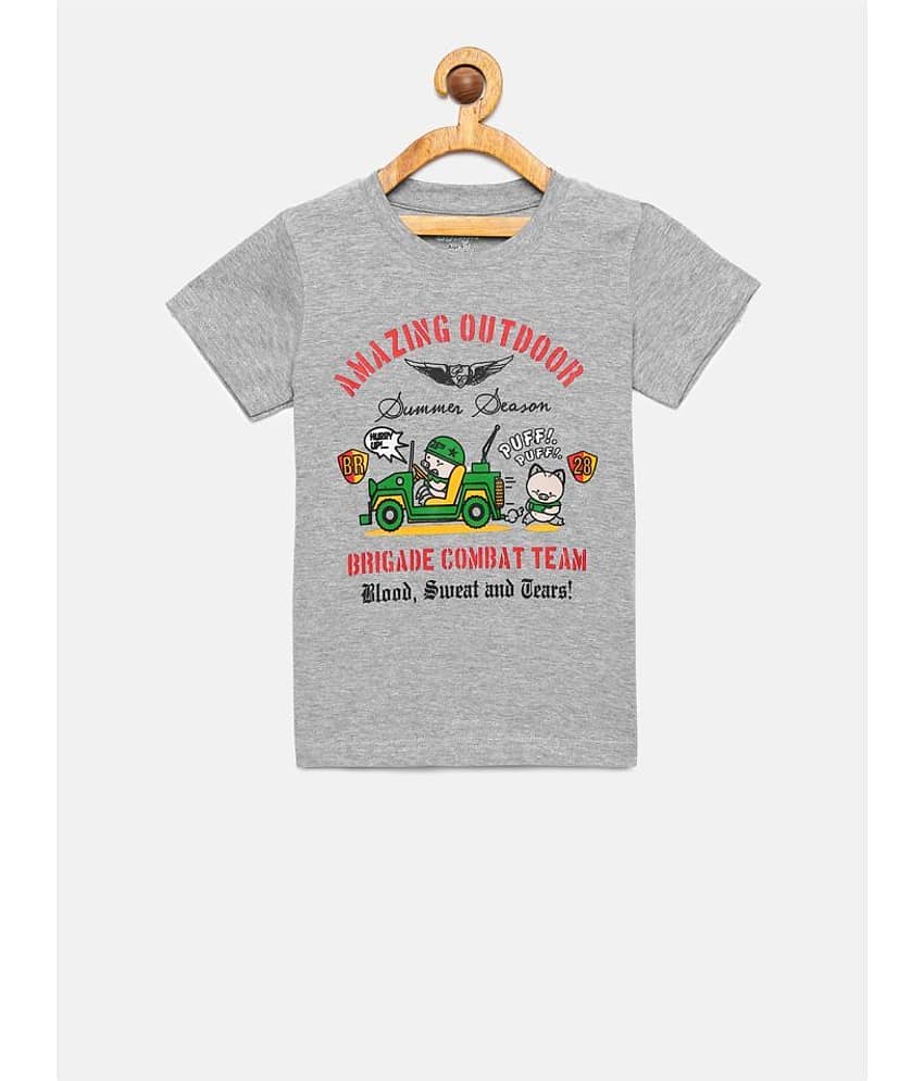 Dongli Pack of 1 Boys Cotton T-Shirt ( Multi Color )