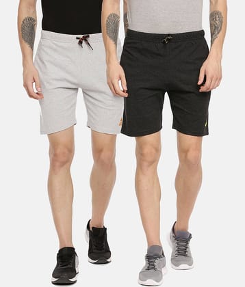 Ardeur - Cotton Blend Multi Men's Shorts ( Pack of 2 )