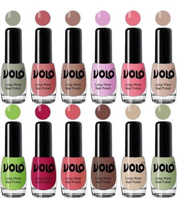 VOLO Best Affordable FullYear Collection Nail Polish Combo 12 Pcs Multi Glossy 60 mL