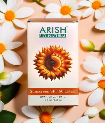 ARISH BIO-NATURAL SPF 60 Sunscreen Lotion For All Skin Type ( Pack of 1 )