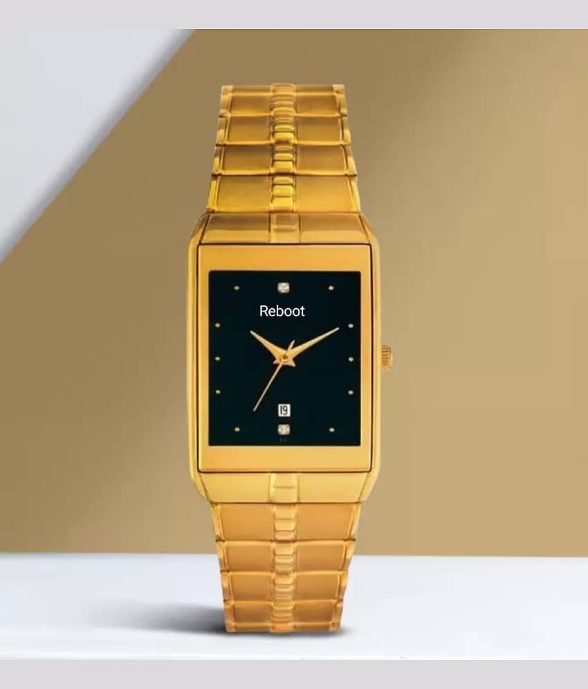 Reboot Gold Stainless Steel Analog Men's Watch