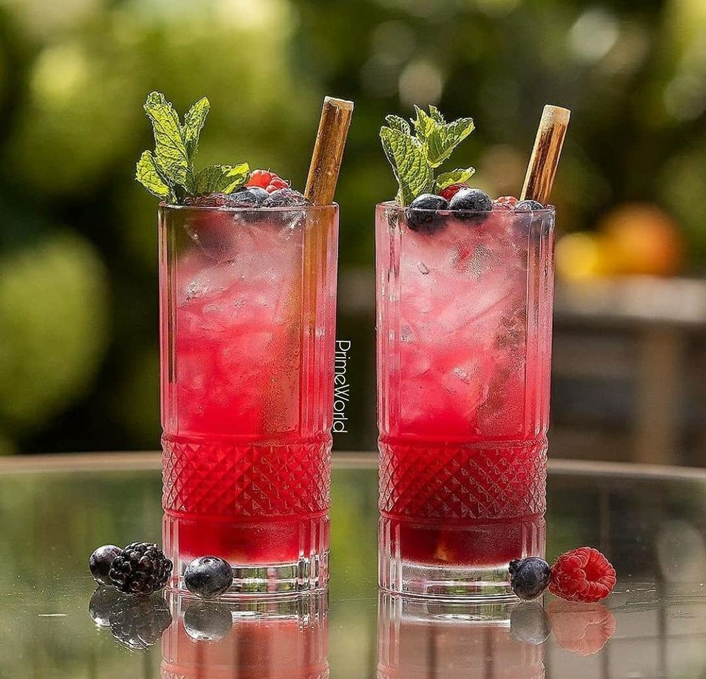 European Premium Crystal Juice and Water Glasses | 280 ML | Long Elegant Drinking Tumbler | Stylish Round Highball Glass for Cocktails, Mocktail (Perfect for Guest) Pack of 6