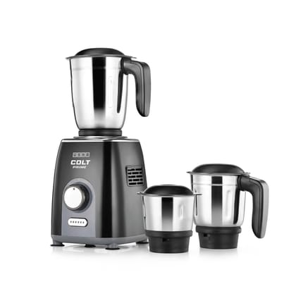 USHA Colt Prime Mixer Grinder| 500W| Powerful 100% Copper Motor| Rust Resistant Stainless Steel Jars & Blades| Uniform Grinding with 3 Jars| 5 Years Motor Warranty USHA Colt Prime Mixer Grinder| 500W| Powerful 100% Copper Motor| Rust Resistant Stainless 