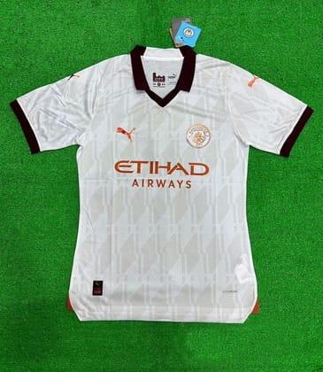 Manchester City Football Jersey Away 23 24 Season PLAYER VERSION-S