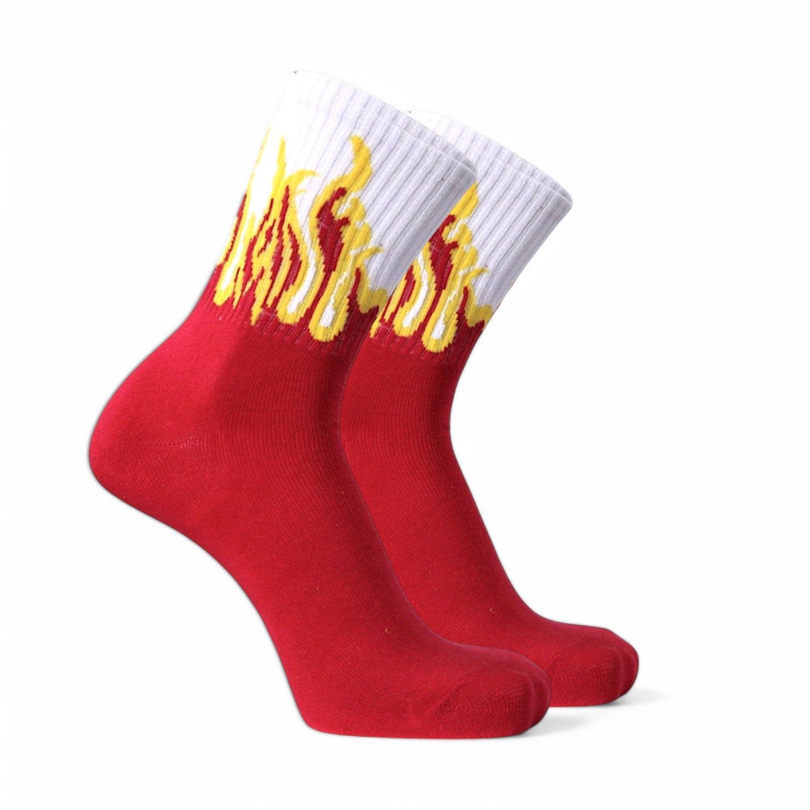 FIRE EDITION - RED/WHITE- YELLOW FLAMES-Pack of 1-Pair