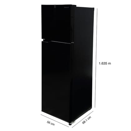 Panasonic 280 L Double Door 3 Star AI Enabled Inverter Technology Frost Free Refrigerator (NR-TH292CPKN, Diamond Black, Jumbo Fresh Vegetable Basket, Net Capacity 256L) Panasonic 280 L Double Door 3 Star AI Enabled Inverter Technology Frost Free Refriger