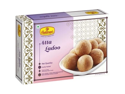 Haldiram's Atta Ladoo Packed Sweets - 250 Gm - Pack of 2