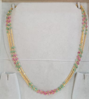 Goldcopy 3Layer Chain with Real Cubic Zirconia Beads Goldcopy 3Layer Chain with Real Cubic Zirconia Beads