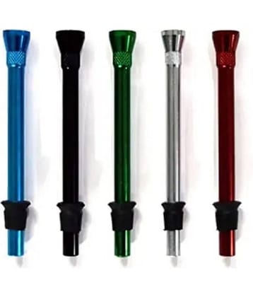 Puff Smart Metal Bong Shooter Filters 12cm 5 Pcs Aluminium Outside Fitting Hookah Mouth Tip  (Multicolor, Pack of 5)