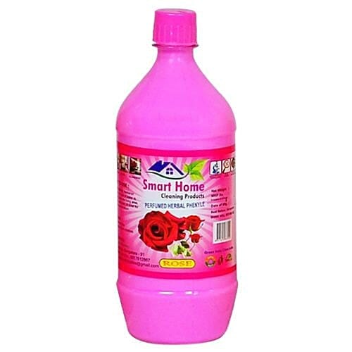 Smart Home Perfumed Herbal Phenyle - Rose, 500 ml Plastic Bottle