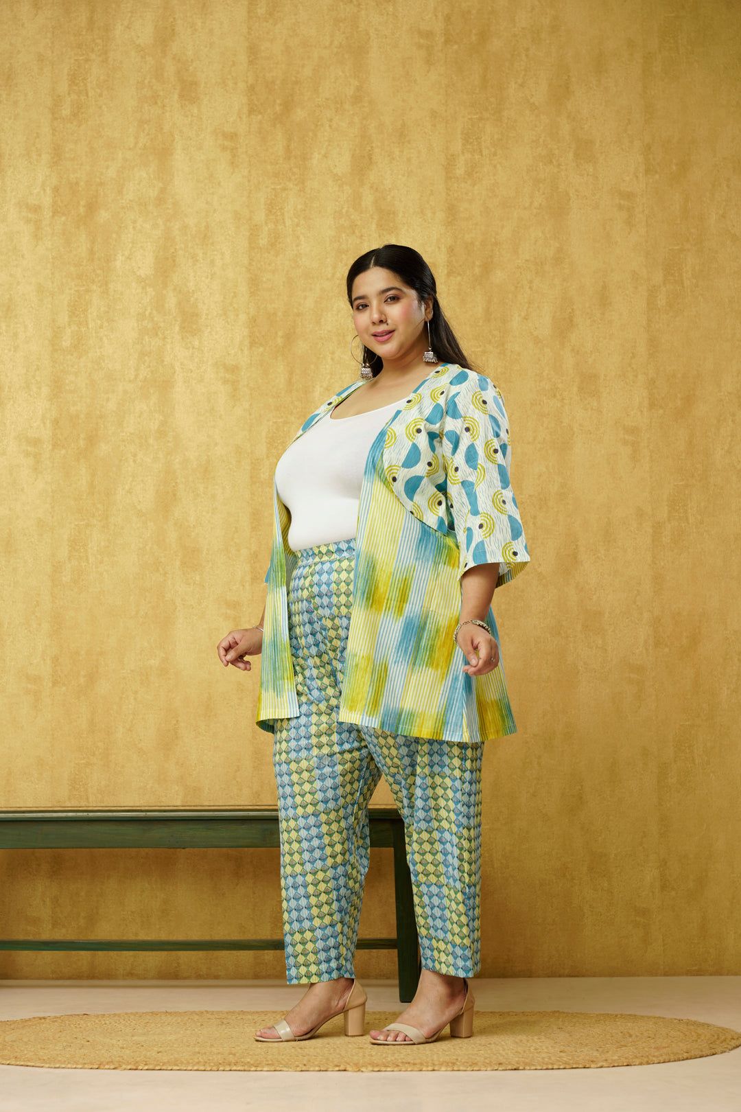 Divine Blue Cotton Co-ord 2 Piece Set