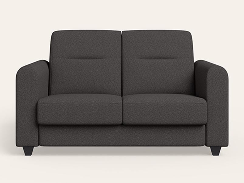 Aspire 2 Seater Fabric Sofa (1-Year Warranty, Solid Wood, Graphite Grey)
