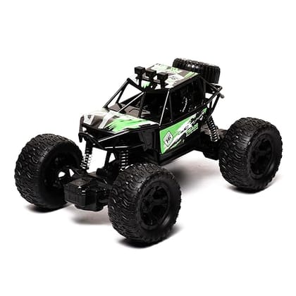 Braintastic Rock Climbing RC Cart Off-Road Rock Crawler Truck Vehicle 2.4ghz 2wd 1: 20 Radio Remote Control Car Toys for Kids 5+ Years (Green)