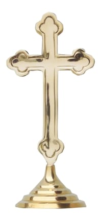 Brass Decorative Showpiece Cross Christmas Gift item - 3.5*2.8*7.8 inch (F486 B)