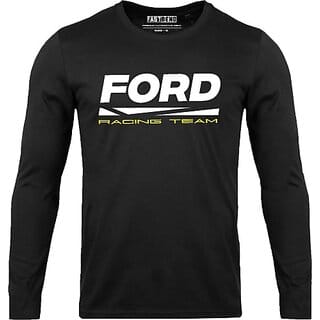 Fastbend Mens Black Printed Cotton Blend Round Neck T-Shirt